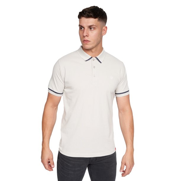 Duck and Cover - Polo Trippere para Hombre (Blanco Roto)