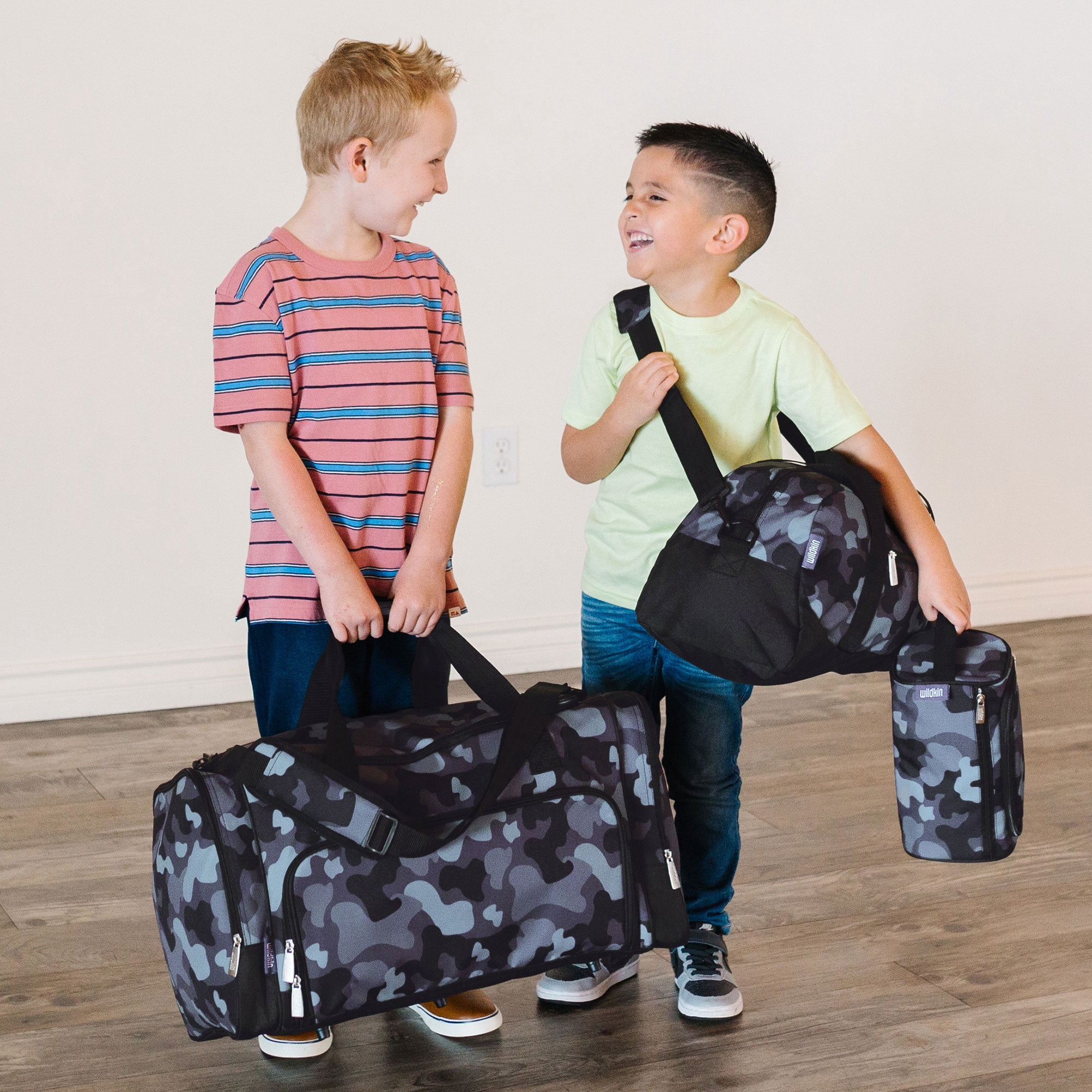 Wildkin Kids Travel Toiletry Bag (Black Camo)