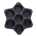 thumbnail image 1 of Bread Mold Air Hole Design High Temperature Resistant Good Flexibility Breathable 7 Circles Make Hamburger Buns Solid Color Soft Silicone Pastry Mold Cooking Gadget, 1 of 8