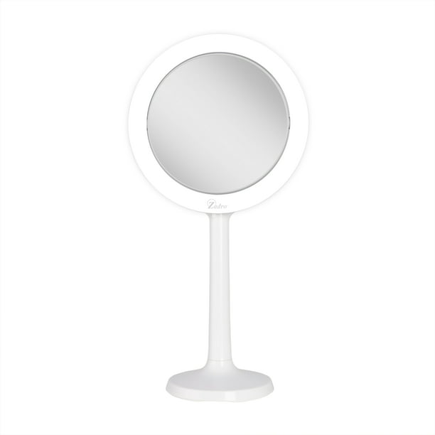 Een zekere apotheek Geloofsbelijdenis Zadro 7" Lighted Makeup Mirror with Magnification 8X/1X Suction Cup Wall  Mounted Makeup Mirror 3-Color LED Travel Mirror - Walmart.com