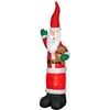 Airblown Inflatable Slender Santa Christmas Decor, 9' Tall