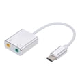 thumbnail image 1 of Yeacher USB-C External Sound Card 7.1 Hi-Fi Audio Adapter 2.9*2.5*1cm, 1 of 7