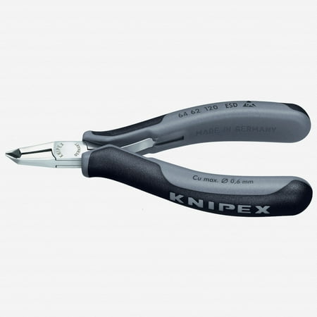 

Knipex ESD Electronics Oblique 65 Degree End Cutting Nippers w/ Small Bevel - MultiGrip