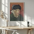 thumbnail image 6 of Vincent Van Gogh's Self Portrait With Bandaged Ear and Pipe (1889) Framed Art Modern Wall Decor, 6 of 15