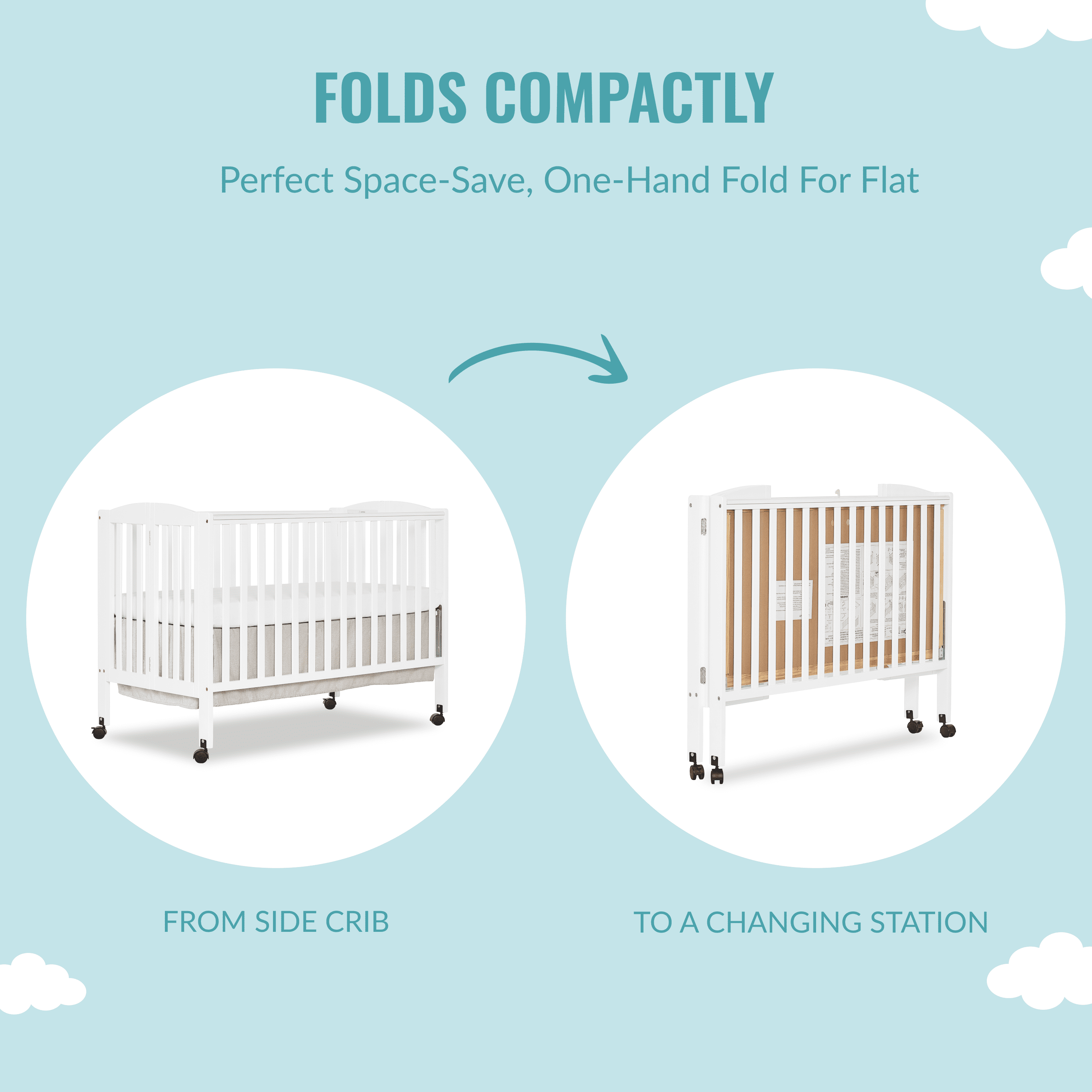 Foldable crib cheap walmart