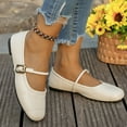 thumbnail image 5 of Wowcloth Women's Mary Jane Shoes – Comfortable Square Toe Single Buckle Strap with Solid Color Low-Cut Design and Flat Heel for Casual Fashion Wear, 5 of 6