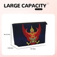 thumbnail image 3 of Thailand National Emblem Travel Handbag Leather Purse Organizer Tidy Bag Purse Toiletry Clutch For Women, 3 of 7