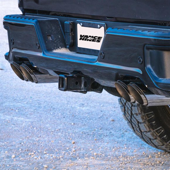 Vance and Hines Exhaust System Kit 19855 HoleShot Series Cat Back System; 304 Stainless Steel; With Muffler; 3 Inch To 2-1/2 Inch Pipe Diameter; Single Exhaust With Quad Exit; Rear Exit