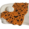 thumbnail image 5 of Halloween Blanket Soft Warm Cozy Ghost Skeleton Spider Web Throw Blanket Fuzzy Plush Black Cat Fleece Flannel Thanksgiving for Kid Adult Women Couch Sofa 60"x50", 5 of 5