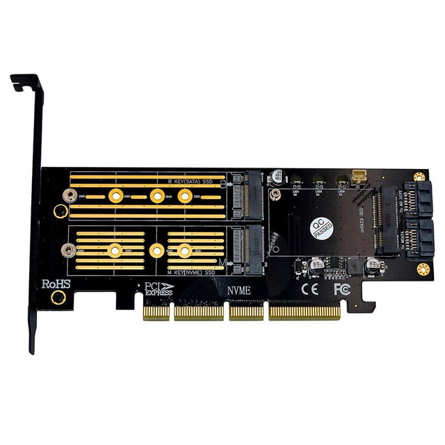 1 2 SATA SSD 3 en Msata PCIE M. NVME a PCI Express 4X SATA3 Apapter