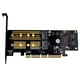 thumbnail image 3 of 3 in 1 Msata PCIE M.2 NVME SATA SSD to PCI Express 4X SATA3 Apapter, 3 of 6