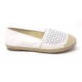 thumbnail image 5 of Women's Forever Young Faux Leather Embossed Woven Weaved Tip Espadrille, 5 of 6