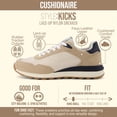 thumbnail image 3 of Cushionaire Kicks Fashion Sneakers for Women - Lightweight Non-Slip Lace Up Spring Shoes with Memory Foam Insole and Tread Outsole, 3 of 23