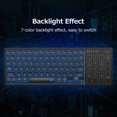 thumbnail image 2 of TFixol Wireless Dual-mode Keyboard 2.4G/BT Wireless Connection Ergonomic Design 7-color Backlight Effect with Touchpad Wide Compatibility, 2 of 8
