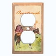 thumbnail image 2 of Metal Light Switch Plate Cover Cute Countryside Horse Animal Farm ANM004, 2 of 13