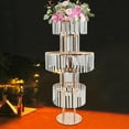 thumbnail image 2 of Gold  5-Tier Flower Stand, Elegant Flowers Stand 17.64lbs Capacity for Wedding Table Centerpieces, Parties, Birthdays, 2 of 20