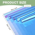 thumbnail image 2 of Uxcell Flower Wrapping Paper, Iridescent Double Sided Plastic Bouquet Packaging Waterproof Florist Ice Blue, 2 of 7