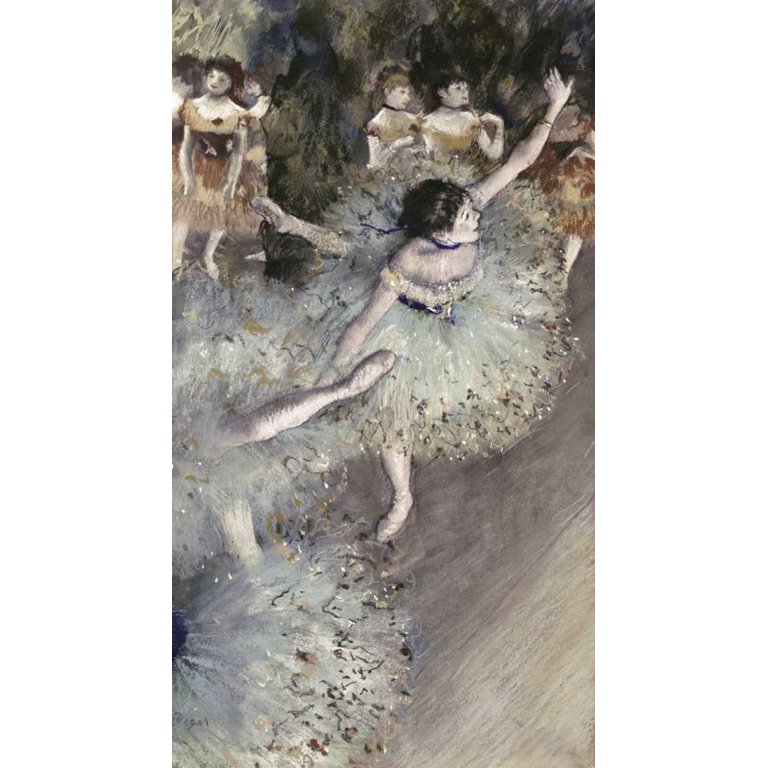 EDGAR DEGAS、DANSEUSE BASCULANTE Degas, Edgar 12x18 Black Ornate Wood Framed with Double Matting
