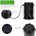 thumbnail image 3 of CUITING Lanterns  Camping Lantern  Solar Lantern Flashlights Charging for Phone  Rechargeable Led Camping Lantern  Collapsible & Portable for Emergency  Hurricanes  Power Outage  Storm (B, 3 of 9