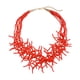 thumbnail image 3 of Collar de cuentas de semillas Chunky 18 pulgadas de largo Boho a moderadas Strand de cúmulo de gargantillas para mujeres Regalo Día de la Madre para Rojo, 3 of 10