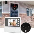thumbnail image 2 of Cámara de mirilla, visor digital de puerta con pantalla LCD HD, gran angular de 135°, compatible con comunicación bidireccional y funciona con pilas., 2 of 5