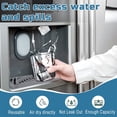 thumbnail image 3 of NOGIS 2 Packs Refrigerator Drip Catcher Tray,Non-slip Cuttable fridge water Dispenser Drip Tray,Fridge Spills Silicone Water Pad Catch Basin for Water& Ice Dispenser(Style 1), 3 of 7