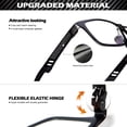 thumbnail image 3 of Gafas de bloqueo de luz azul ANYLUV Al-Mg Metal para hombre, 3 of 5