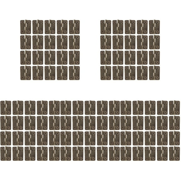 Cabinet Hinges 100 Pcs Anti Rust Resistant Iron DIY Accessories Mini Door