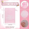 thumbnail image 7 of 100PCS Thank You Sheer Organza Bags Small Mesh Drawstring Gift Bags for Wedding Birthday Party Jewelry Candy Packaging Bags (Pink,13 x 18 cm), 7 of 7