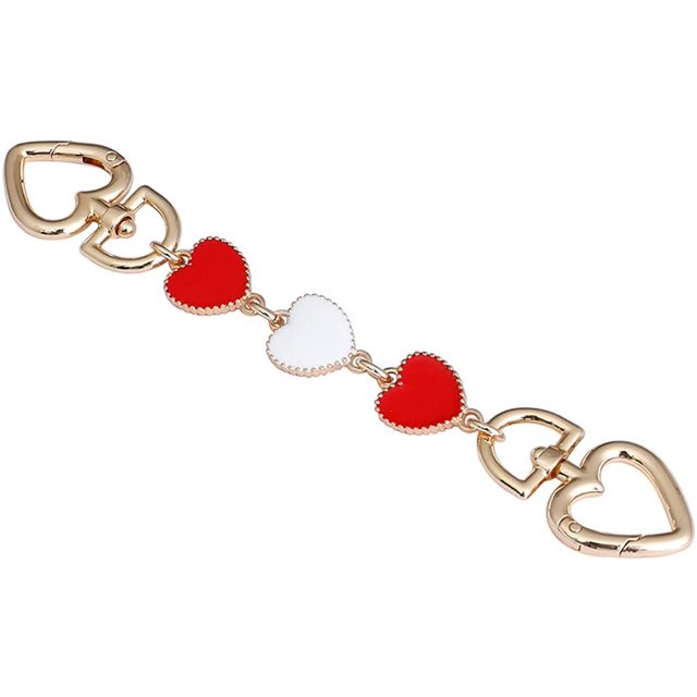 Extensor de correa de cadena para bolso en forma de corazón, 1 pieza TUNC Sencillez