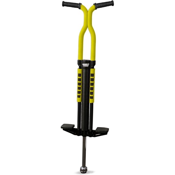 Pogo Stick for Kids Age 10 & up (Yellow) - for Boys, Girls, Teens & Adults 80 to 160 Lbs - Easy Grip Rubber Handle Master Jumper Pogo Sticks - High Jumping Kids Pogo Stick