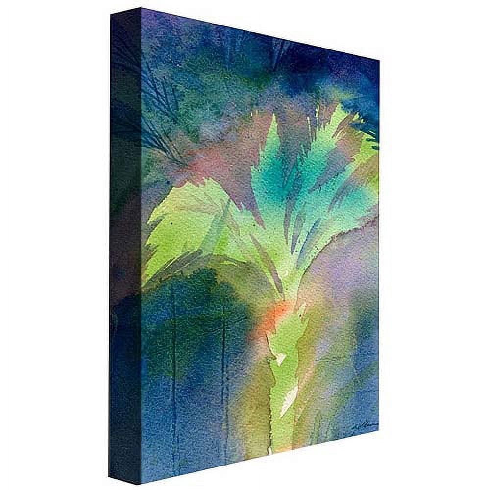 Trademark Art "Night Palm" Canvas Wall Art by Shelia Golden
