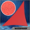 thumbnail image 2 of ShadeMart 12' x 18' x 21.6' Custom Size Red Triangle Waterproof Sun Shade Sail Canopy Awning Shelter, 95% UV Blockage Water Resistant, Outdoor Patio Garden Carport (We Customize Size), 2 of 5