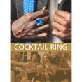 thumbnail image 4 of FindChic Mens Wedding Bands Cocktail Ring Stainless Steel Blue Gemstone Thumb Ring for Him Husband Valentine's Christmas Jewelry Gift Size 7-14（Box）, 4 of 9