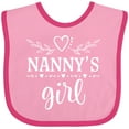 thumbnail image 3 of Inktastic Nanny Girl Granddaughter Girls Baby Bib, 3 of 4