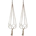 thumbnail image 2 of Juego de 2 soportes para plantas en macetas para interiores y exteriores, macramé para plantas Ofspeizc LN-0618, 2 of 7
