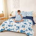 thumbnail image 3 of Erosebridal Cartoon Marine Shark Twin Bedding Sets 7-Piece For Kids Children,Kawaii Ocean Animal Bedding Comforter Set For Boys Girls,Navy Blue Reversible, 3 of 6