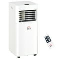 thumbnail image 1 of HOMCOM Climatiseur 8000 BTU, Unité de Climatisation Silencieuse avec Télécommande, Blanc, 1 of 10