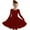 Wine, variant on Girls Fall Dresses Wine Long Sleeve Swing Dress A Line Twirly Skater School Recital Dress Size 4T-14