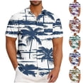 thumbnail image 1 of Sentmoon Chemise Homme Surdimensionnée Col Rabattu Manches Courtes Extensible Été Plage avec Poches Boutonnée Imprimé Hauts d'Été pour Course & Gym Rouge XXXXXL, 1 of 6
