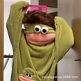 thumbnail image 4 of Silly Onesie Funny Monster Hooded Fleece Pajamas, Adult Soft Plush One-Piece Loungewear,  Halloween Cosplay Costume Christmas Birthday Party Pop Performance Outfits, 4 of 29