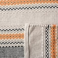thumbnail image 7 of SAFAVIEH Montauk Spots Geometric Striped Cotton Area Rug, Orange/Beige, 5' x 8', 7 of 7