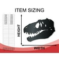 thumbnail image 3 of Metal T-Rex Dinosaur Skull Wall Art - 20 Color Options 12, 3 of 5