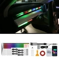 thumbnail image 3 of SharkTRUE Acrylic Interior Car LED Strip, Underglow Neon Accent Strip Lights, LED Lights for Car with Dynamic Color Chasing, Supporting Wireless Control Modes, Inside Sync to Music, 3 of 8