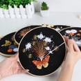 thumbnail image 4 of Juiluna Embroidery Kit with Butterfly Embroidery Patterns, Embroidery Stitches Practice Kit with Embroidery Hoop Threads And Needles for Grown-ups Beginners, 4 of 9