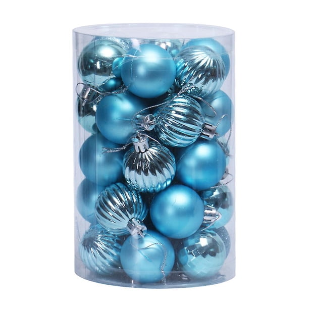 34 piezas de adornos de bolas de Navidad irrompibles de 4 cm para decoración de fiesta de cumpleaños de boda de árbol de Navidad