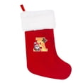 thumbnail image 3 of Xiwaer Christmas Stockings Letter A~Z Super Soft Plush Cuff Embroidered Xmas Stockings Stocking Decorations For Family Holiday Season Decor White, 3 of 9