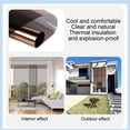 thumbnail image 3 of One Way Window Privacy Film Sun Heat Blocking, Reflective Mirror for Glass Windows Cover, Static Cling, Removable, Anti-UV, Anti-Glare Window Tint for Home, Gold, 15.74x196.8 Inch, 3 of 10