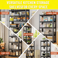thumbnail image 5 of 45"W Heavy Duty Shelving 3600LBS Steel Shelves 6-Tier Adjustable Garage Storage Industrial Shelf for Kitchen Pantry Basement Bathroom Laundry Shop Plant Book Shoes, 20"D x 45"W x 82"H, 5 of 14