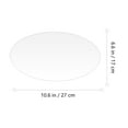 thumbnail image 2 of FOMIYES Peel Stick Mirror Oval 2Pcs Silver Plastic Waterproof For Bathroom Wall, 2 of 7